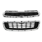 2X Plastic Front Center Mesh Grille for Chevrolet Trax (2014–2016)