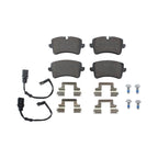 Set of 4 Hella Rear Low-Metallic Brake Pads for Audi A6 A7 Quattro RS7 S6 Porsche Macan (2012–2021)
