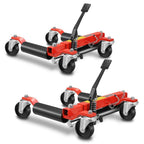 Set of 2 Hydraulic Wheel Repair Dolly Jacks 10.2"-22.4" 1500lbs