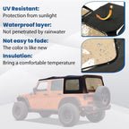 Replacement Soft Top for Jeep Wrangler JK Rubicon 4-Door (2010–2018)