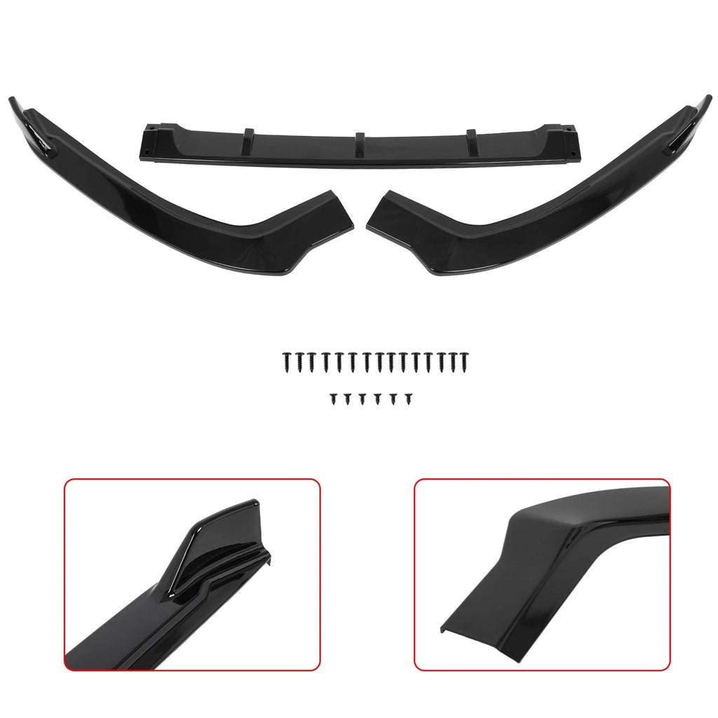 Front Bumper Lip for Toyota Avalon (2019–2021) Painted Black
