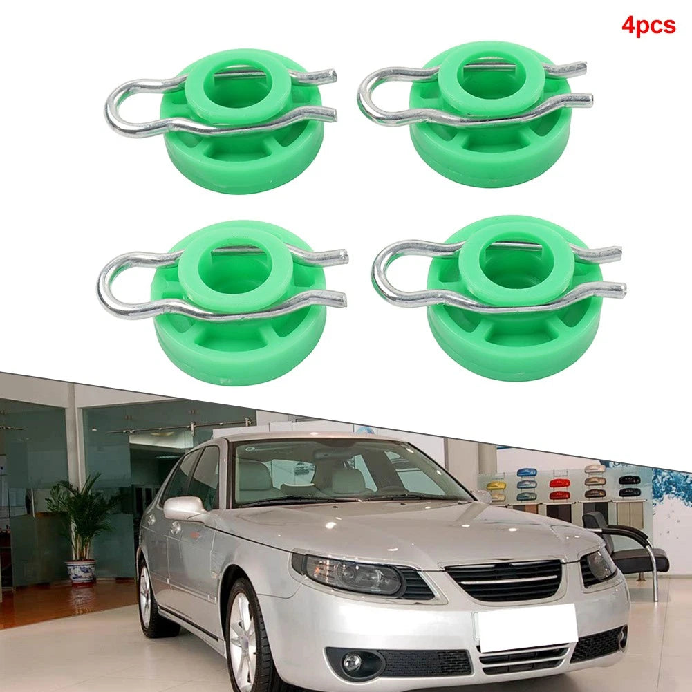 Set of 4 Front Power Window Regulator Guide Roller Clips for Saab 9-3 9-5, Volvo S70