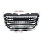 Chrome Plastic Front Upper Center Grille for GMC Terrain SLT (2016–2017)