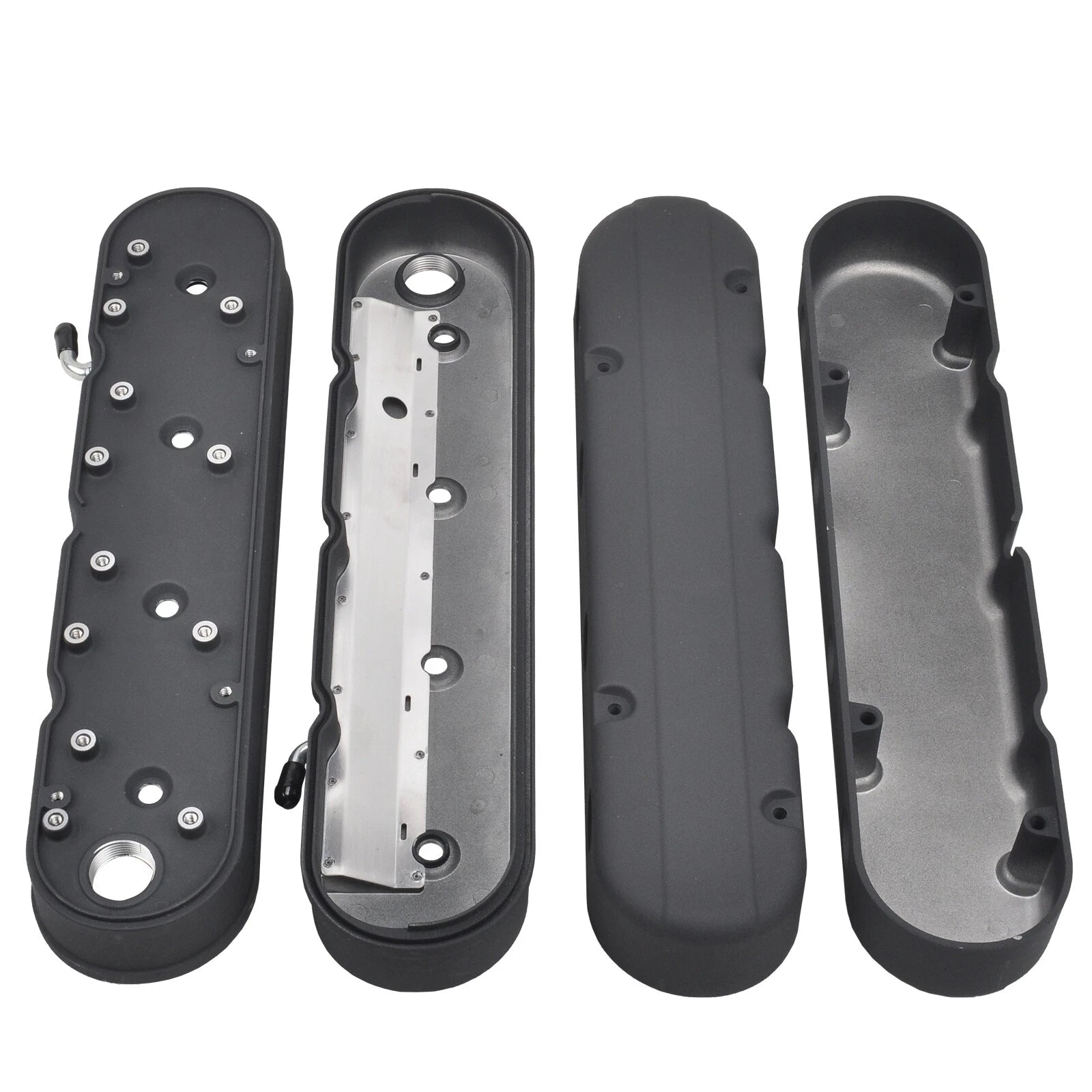 LS Smooth Cast Valve Covers with Coil Mounts for Chevy Small Block SB V8