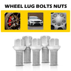 Set of 5 Wheel Lug Bolts Studs Nuts for Mercedes C200 C230 C250 C300 C350 C63 (2001–2015)