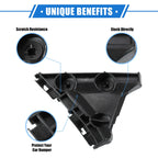 2X Bumper Mounting Support Bracket for Toyota Camry (2007–2011) Black