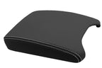 Leather Console Lid Armrest Cover for BMW X5 (2000–2006) White Stitch