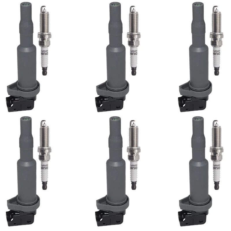 6x Ignition Coils + 6x Iridium Spark Plugs for BMW X1 X3 X5 Z4 (2011–2015)