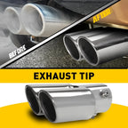 Dual Exhaust Tip for - Stainless Steel