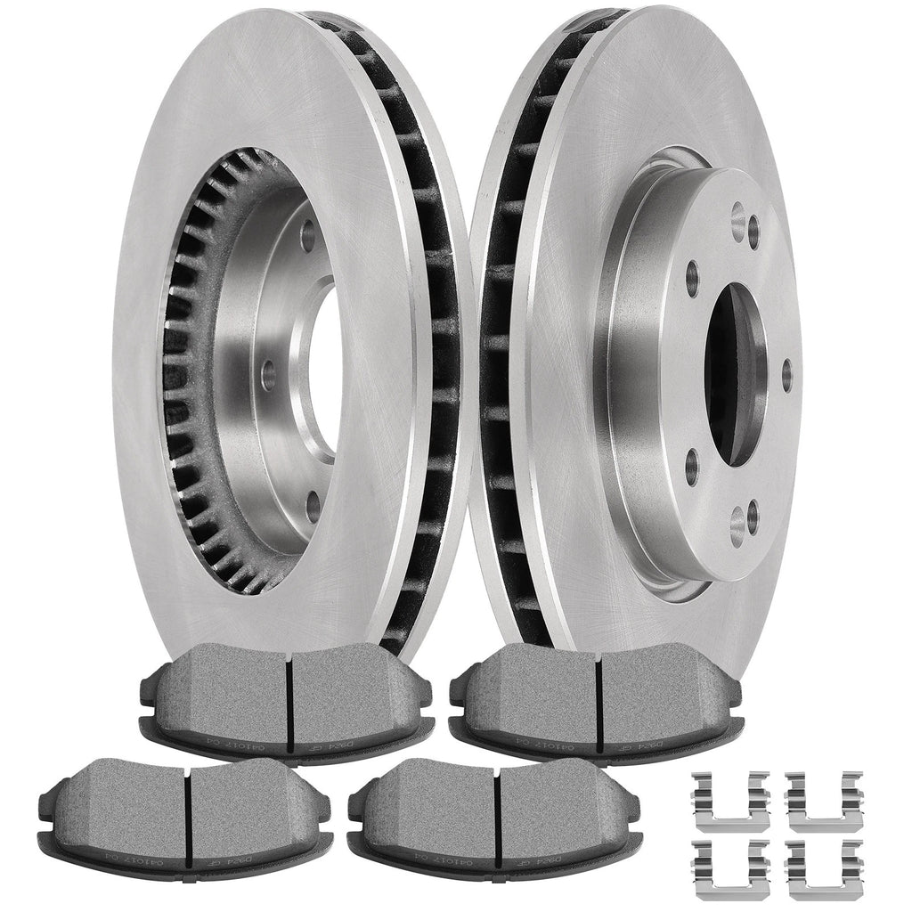 Front Disc Brake Rotors + Brake Pads for Hyundai Elantra (2007–2010)