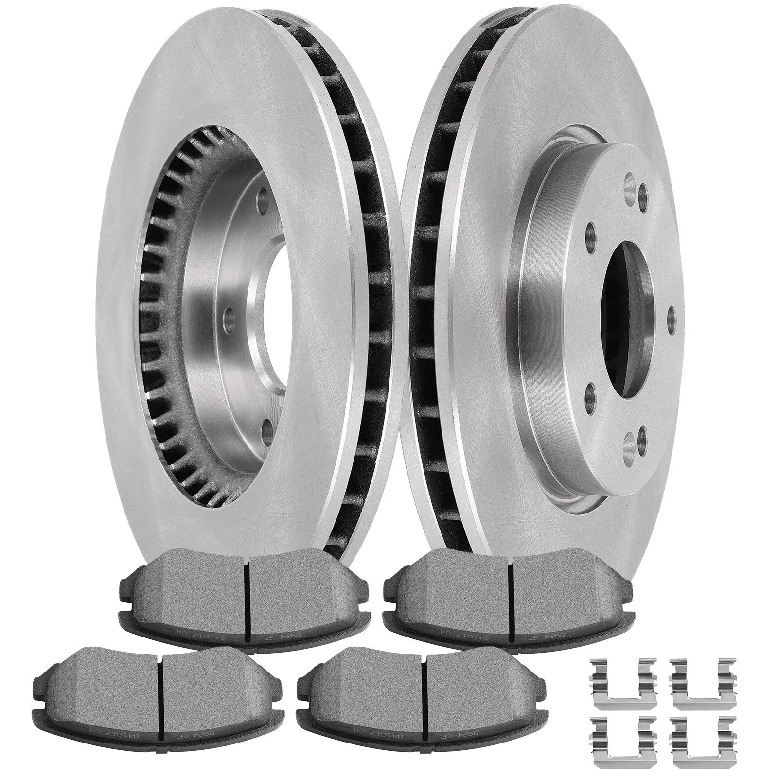 Front Disc Brake Rotors + Brake Pads for Hyundai Elantra (2007–2010)