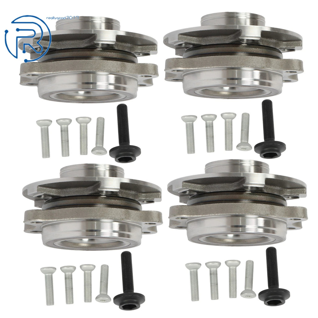 4X Wheel Hub Bearing Kit for Audi A4 A6 A8 Q5 S6 S7 B8 (2009–2018)