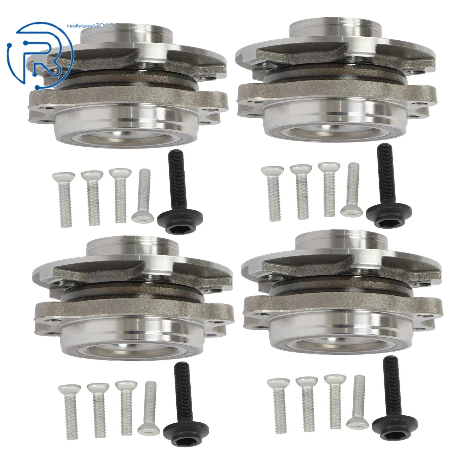 4X Wheel Hub Bearing Kit for Audi A4 A6 A8 Q5 S6 S7 B8 (2009–2018)