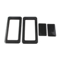 4 x Car Rear Seat Switch Cover Trim for Jeep Wrangler JK (2011-2017) Black