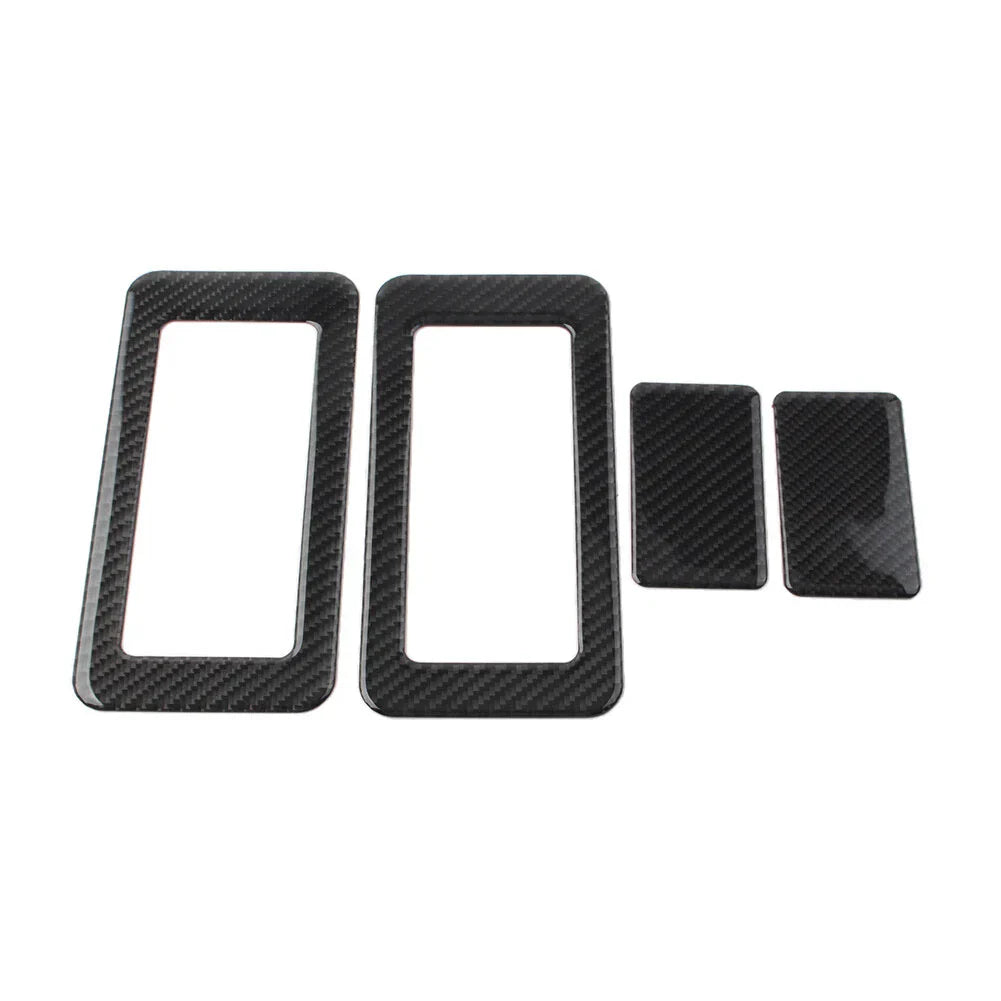 4 x Car Rear Seat Switch Cover Trim for Jeep Wrangler JK (2011-2017) Black