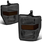 Smoked Amber Headlight + Turn Signal Lamp + Chrome Fog Light for SuperDuty (2008–2010)