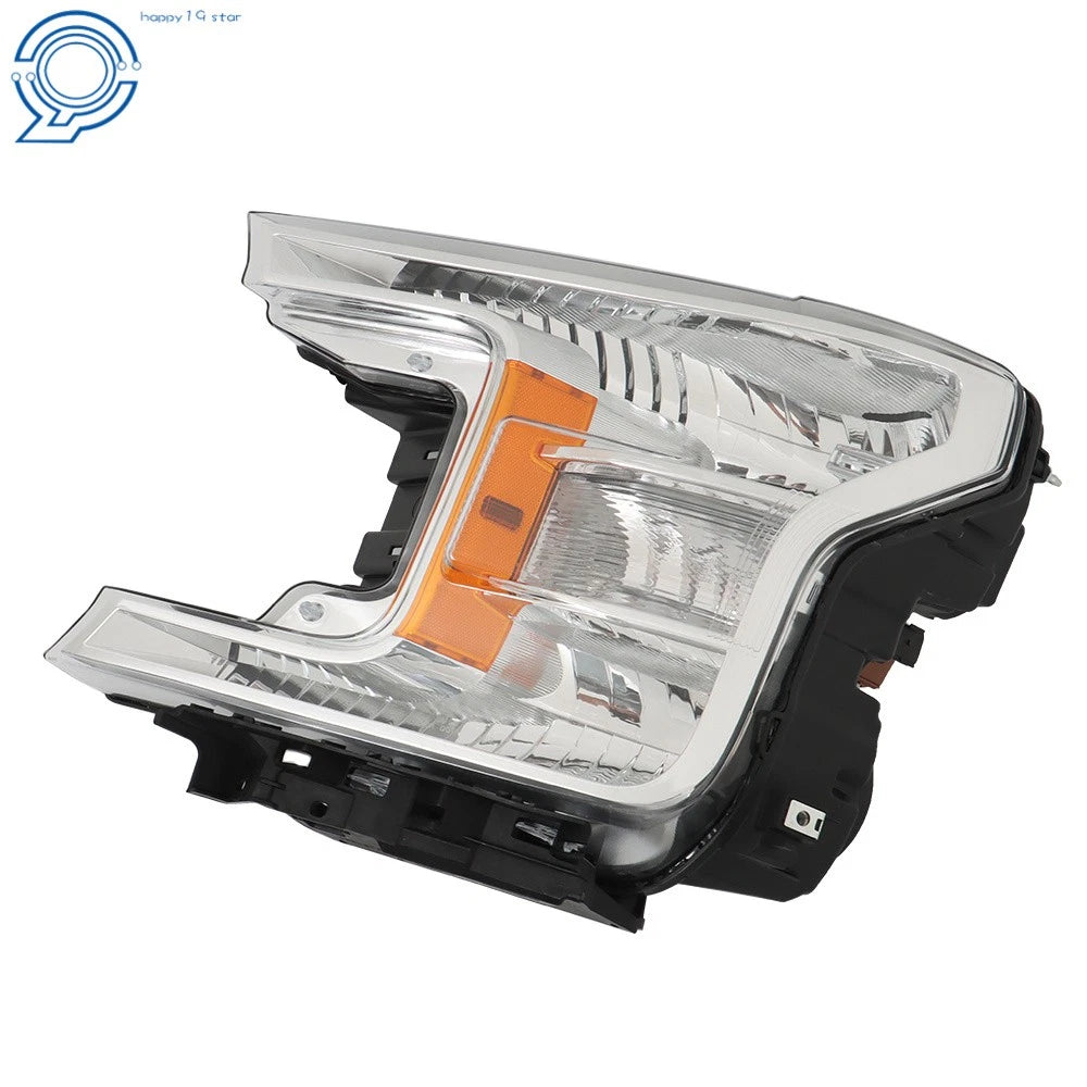 LH Halogen Headlight Assembly for Ford F150 (2018–2020) Clear Lens Chrome