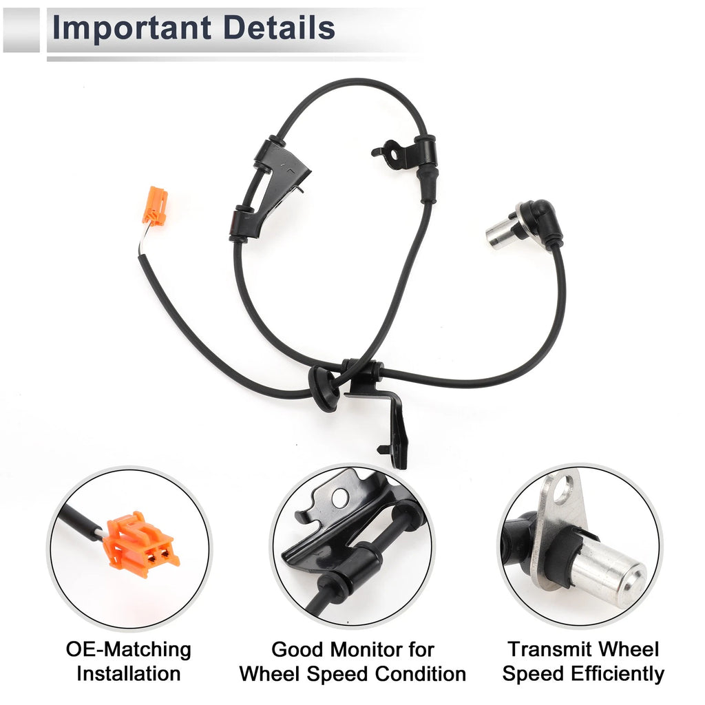ABS Wheel Speed Sensor No. 57475S2H954 for Honda HR-V (1999–2006) Rear Left