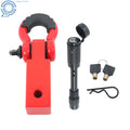 2X Red D-Ring Shackles for Heavy-Duty Towing