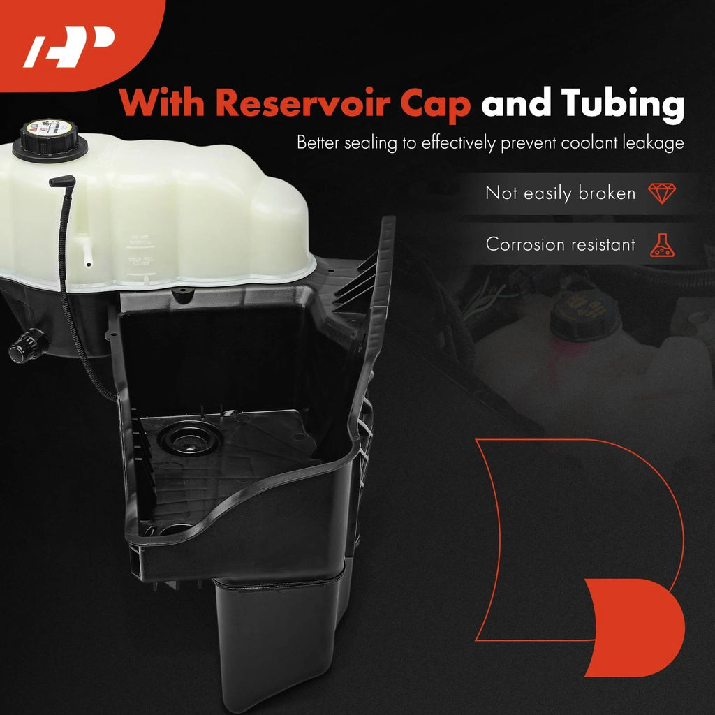 Engine Coolant Reservoir with Cap for Ford F-250 F-350 Super Duty (2008–2010)