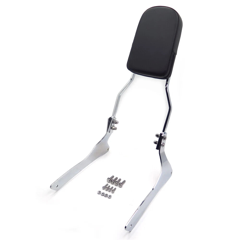 Chrome Flame Backrest Sissy Bar Pad for Suzuki Boulevard C90/VL1500 (2001–2009)