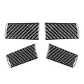4X Steering Wheel Cover Trim for Chrysler 300 300C Dodge Magnum (2005–2010) Carbon Black