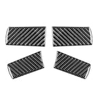 4X Steering Wheel Cover Trim for Chrysler 300 300C Dodge Magnum (2005–2010) Carbon Black