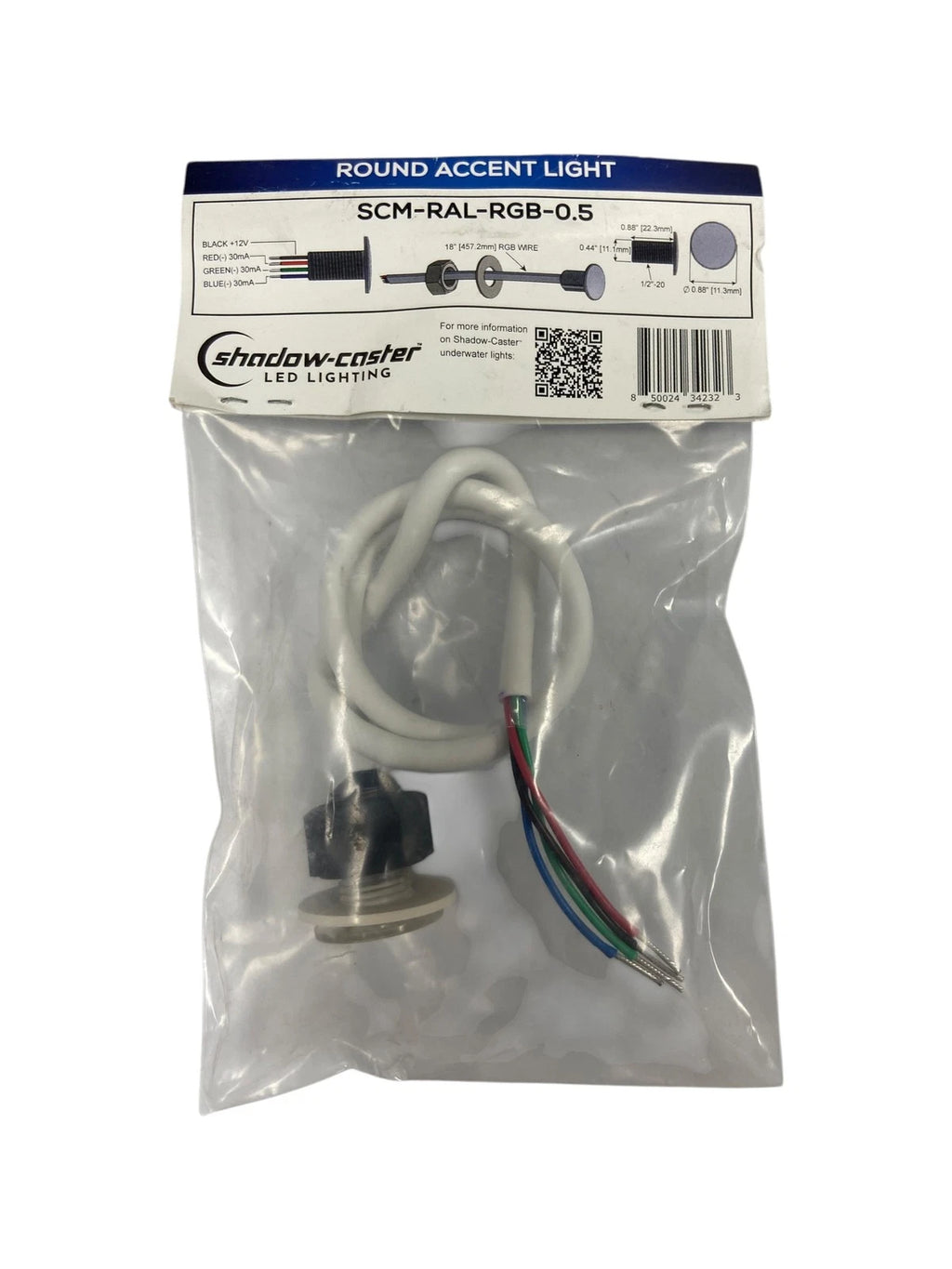 Shadow Caster SCM-RAL-RGB-0.5 Round Accent Light for 12V Vehicles