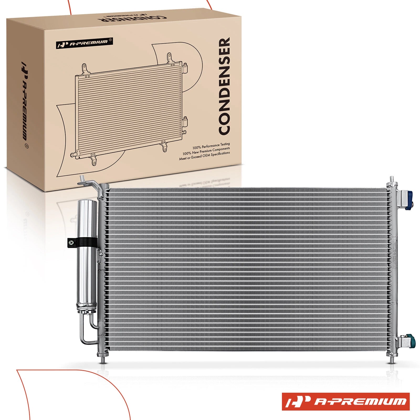 A/C Condenser with Receiver Drier & Bracket for Nissan Versa (2007–2012)