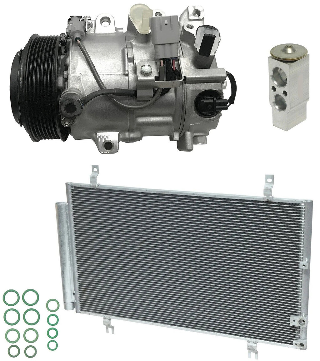 AC Compressor Kit w Condenser Replacement for Lexus GS350 (2010–2011)