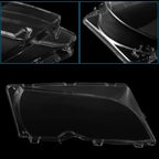 1 Pair Car Front Headlight Headlamp Lens Cover PC Shell for BMW E46 (1998 - 2006)