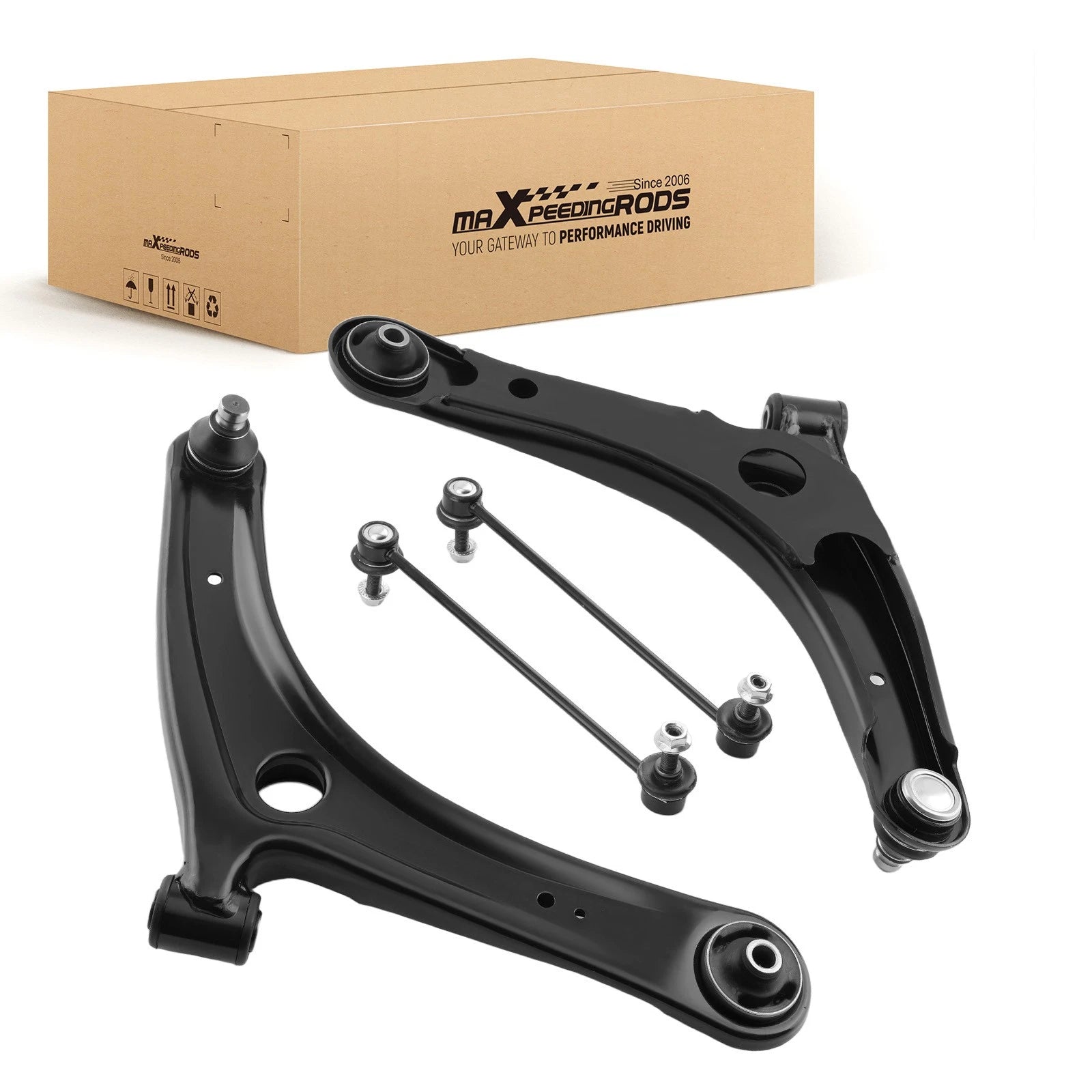 4X Front Lower Control Arm Kit for Mitsubishi Lancer DE GTS (2008–2016) ES800471