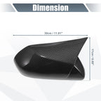 Pair Rearview Mirror Cover Overlay for Toyota Camry (2018–2020) Carbon Fiber