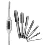 Hand Tap Wrench Set with Drill Bits for Automotive Repairs (Universal)