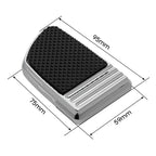 Chrome Brake Pedal Pad for Harley Dyna Low Rider Street Bob Wide Glide (1993–2017)