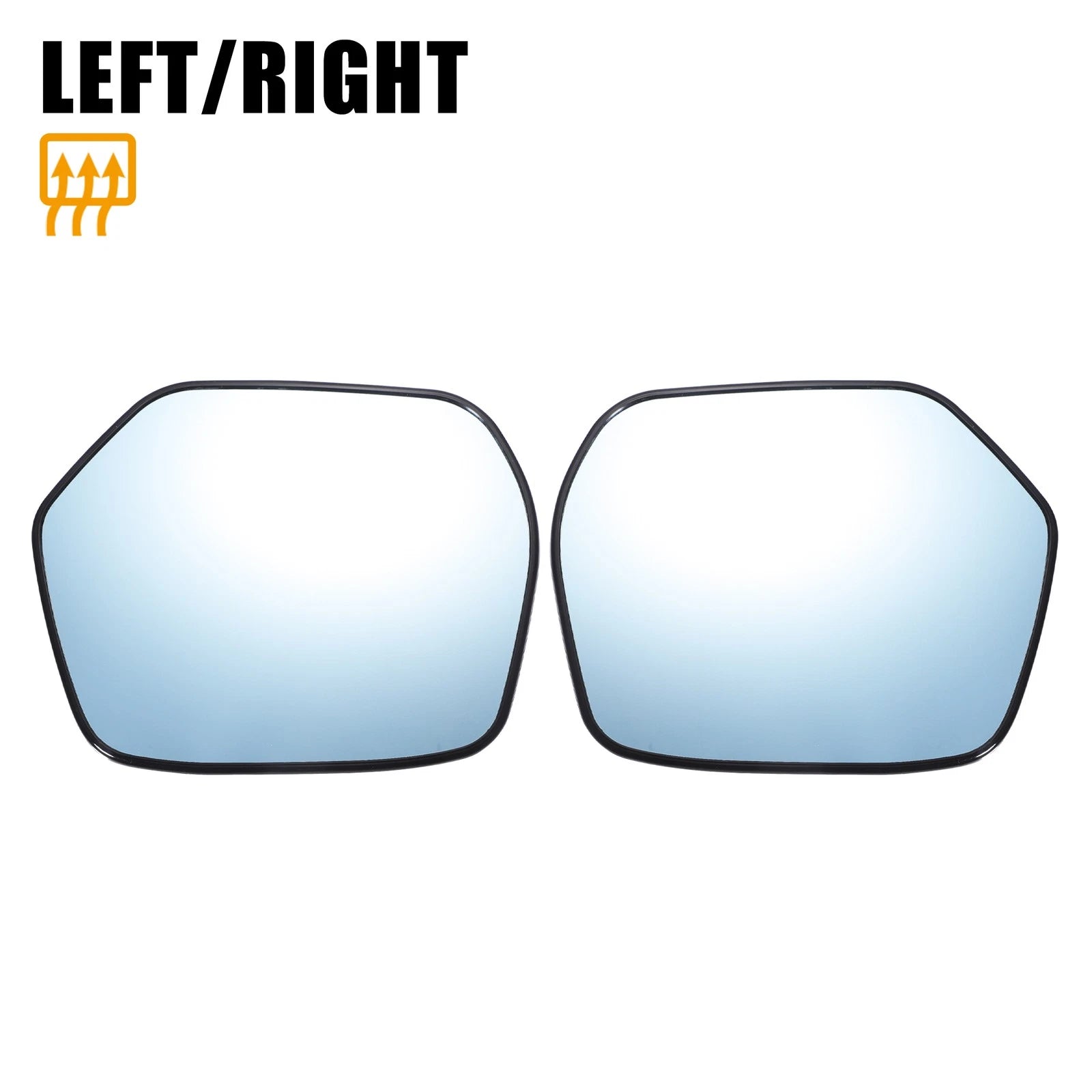 Pair Blue Heated Mirror Glass for Honda CR-V (2007–2011)