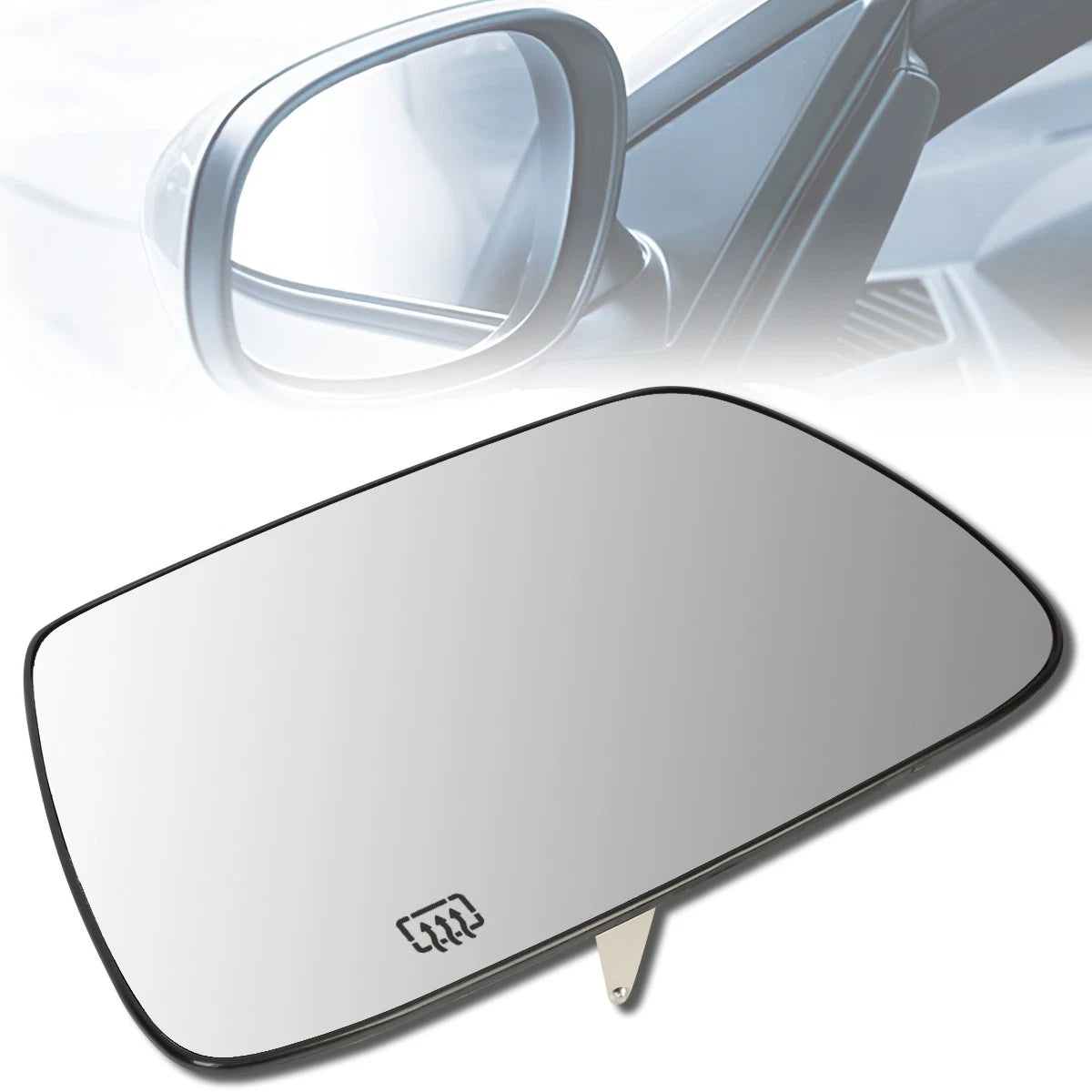 Right Side Mirror Glass Lens for Jeep Grand Cherokee (2005–2010) 5142874AA, Heated