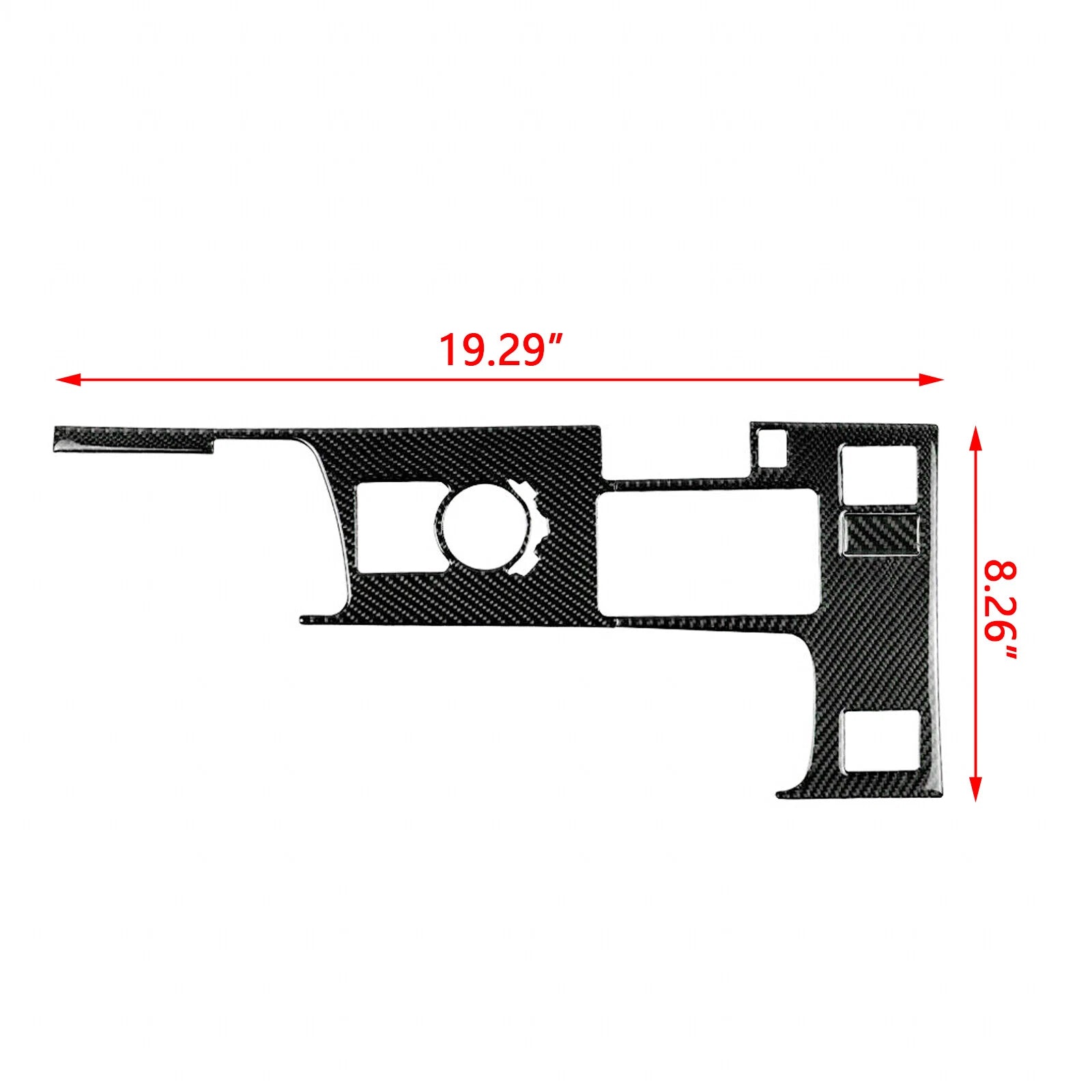 Real Carbon Fiber Gear Shift Box Panel Cover Trim for Lexus IS250/IS300 (2015-2015)