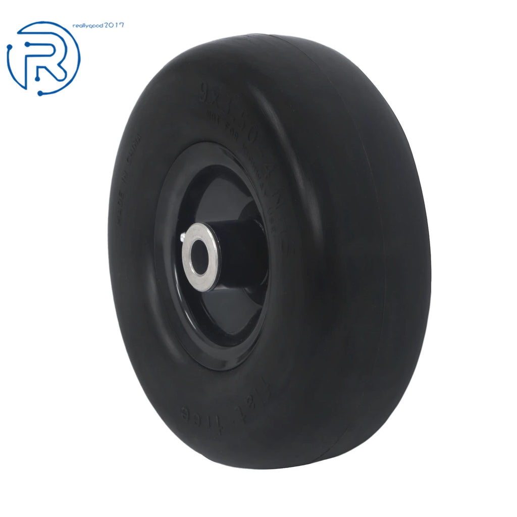 2-Pack Flat Free Tire and Wheel Assembly for Lawnmower (Fits Various Models)