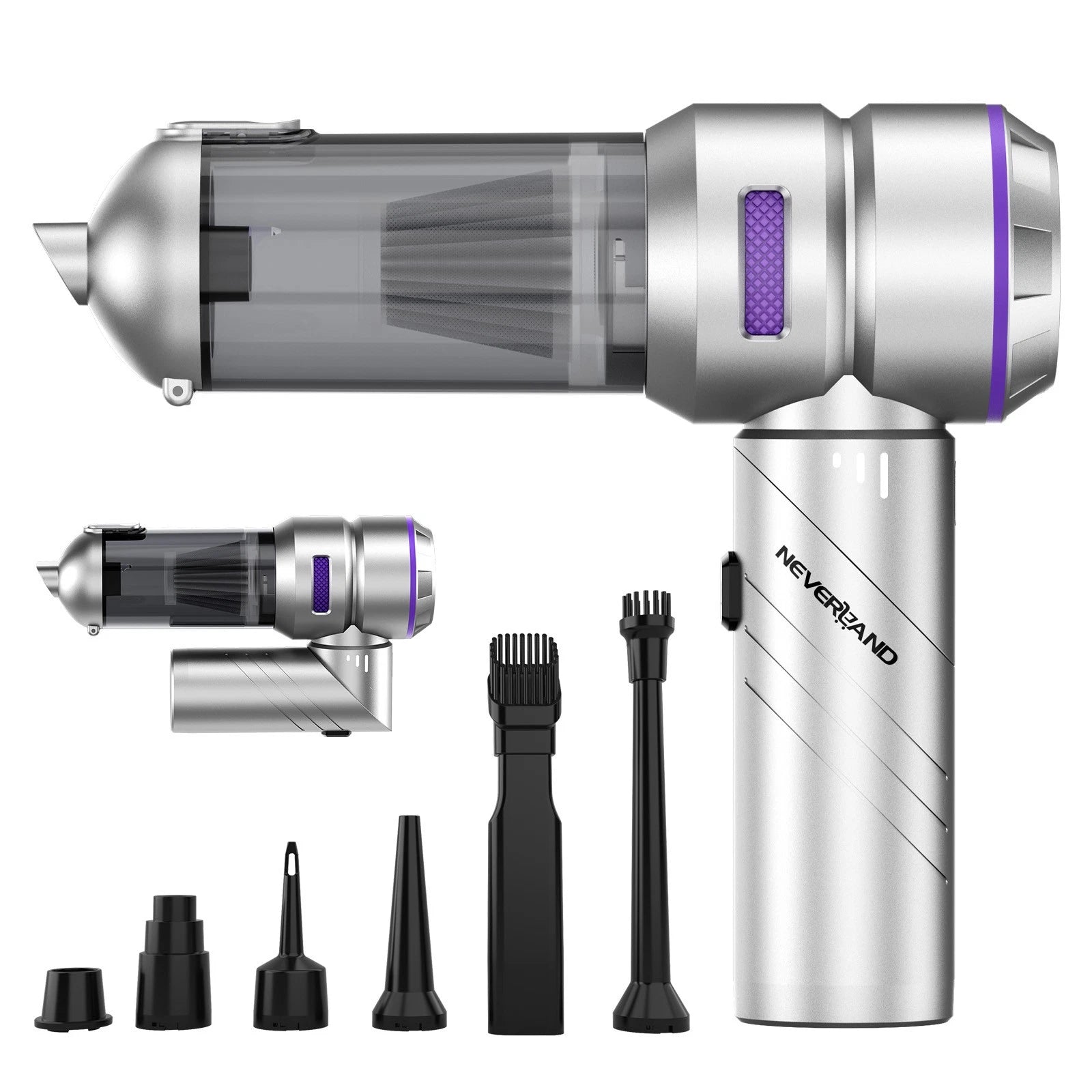 Cordless Handheld Vacuum Cleaner for Car and Home (2000mAh, 100W)