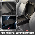 Center Console Cover for Mitsubishi Outlander (2022–2023) Black Red Stitches