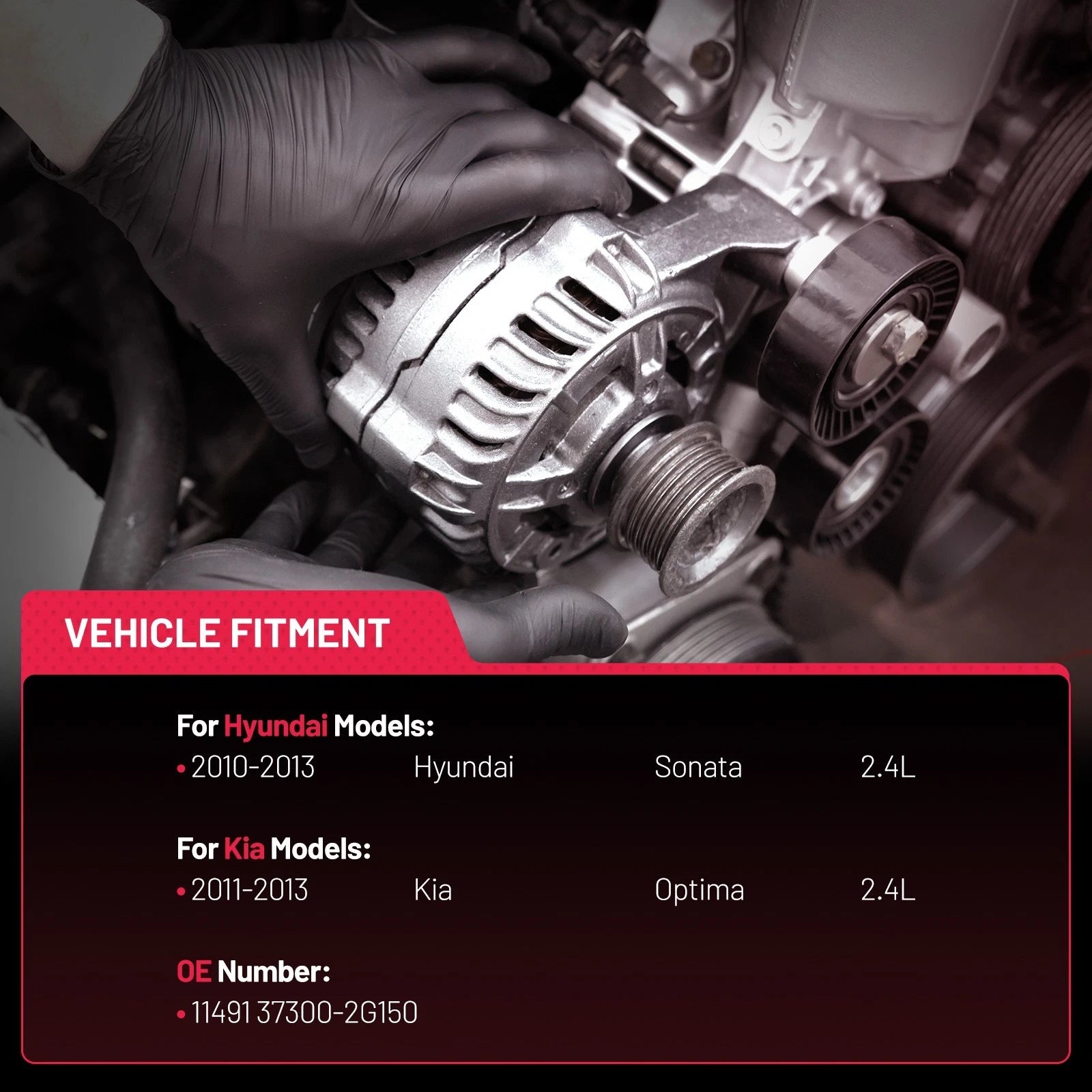 Alternator for Kia Forte 2.0L (2010–2013) & Kia Sorento 2.4L (2011–2012)