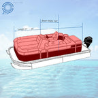 Pontoon Boat Cover for 17-20FT & 21-24FT (2017–2020) UV Waterproof Dust Resistant