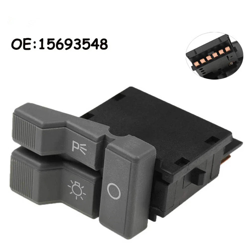 Headlight Parking Light Rocker Switch Gray for Chevrolet GMC Suburban Yukon (2000-2006)