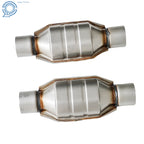 Set of 2 Universal 2.5" Catalytic Converters for Chevy Silverado 1500 GMC