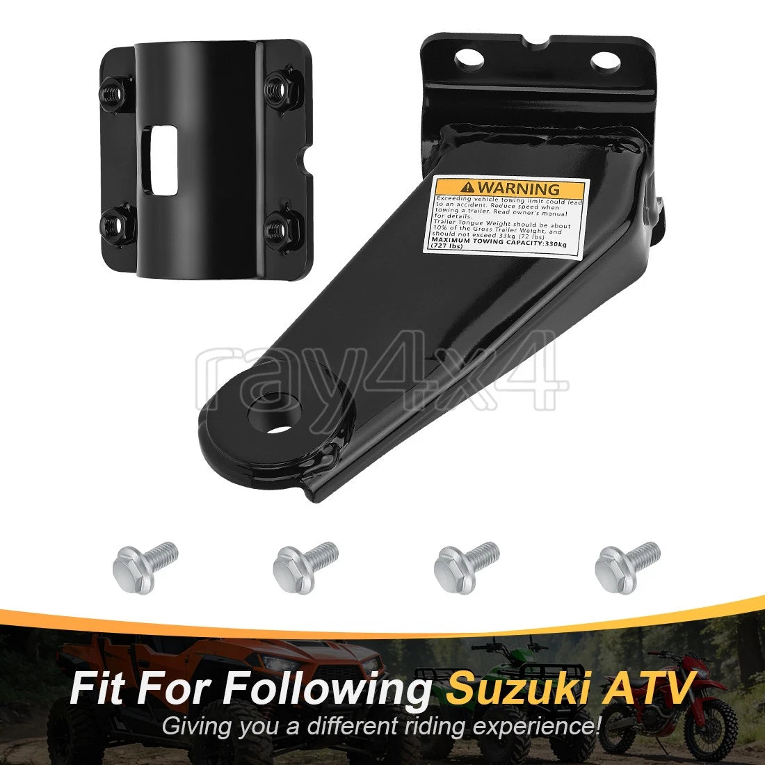 Heavy Duty Trailer Hitch for Suzuki Ozark 250 (2002–2008) 95200-05810 95200-05811