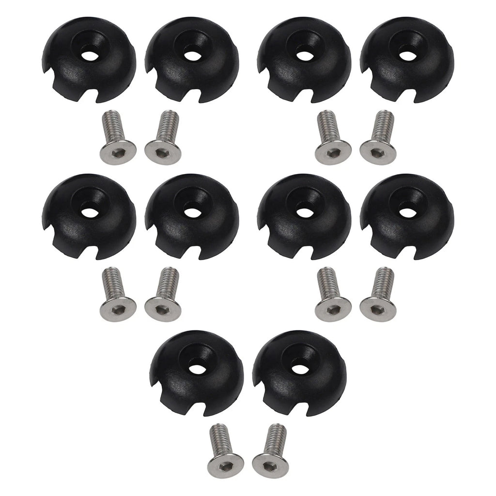 Set of 10 Elastic Rope Mount Safety Buckle Hooks with Screws