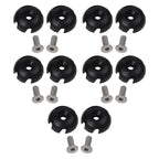 Set of 10 Elastic Rope Mount Safety Buckle Hooks with Screws