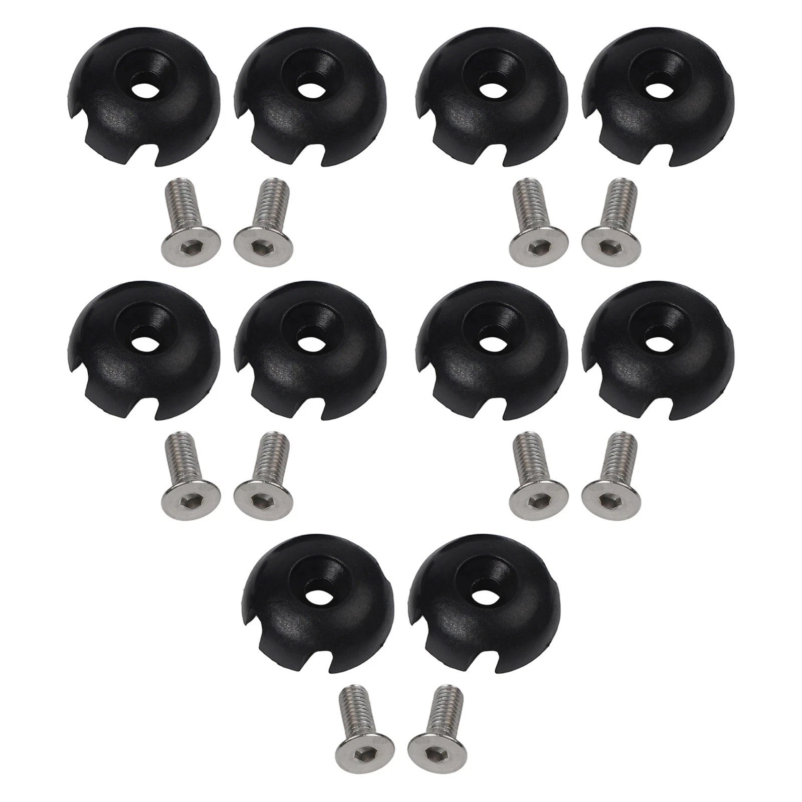 Set of 10 Elastic Rope Mount Safety Buckle Hooks with Screws