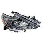 Right Side Headlight for Nissan Altima (2016–2018) Halogen Black Housing